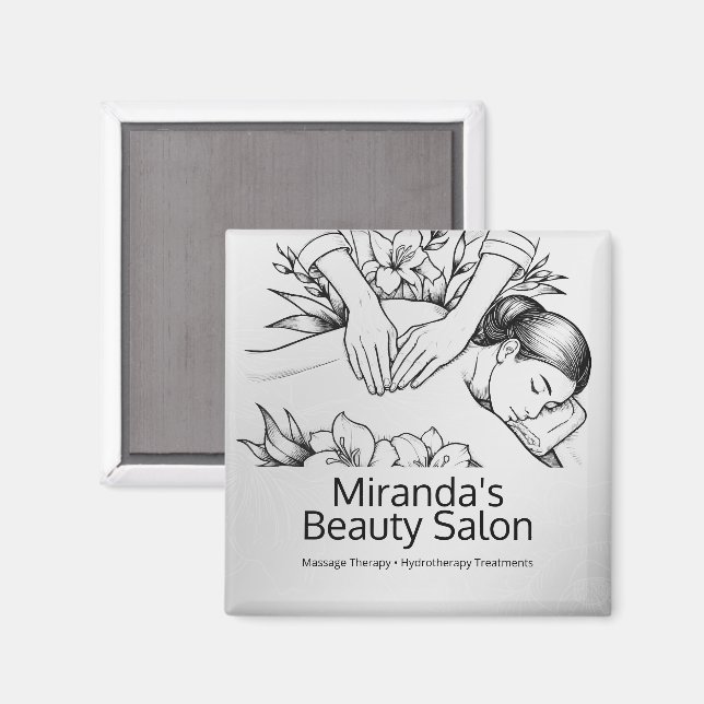 Íman Terapêutica de Massagem Terapia Mãos Energia Spa B (Front/Back)