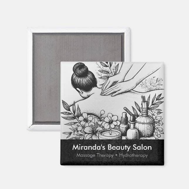 Íman Terapêutica de Massagem Terapia Mãos Energia Spa B (Front/Back)