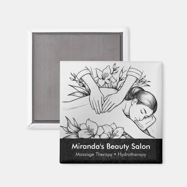 Íman Terapêutica de Massagem Terapia Mãos Energia Spa B (Front/Back)