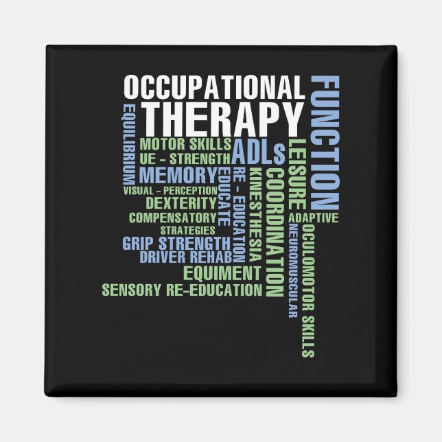 Íman Terapêutica Ocupacional para o Mês OT (Frente)