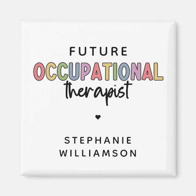 Íman Terapêutica OT Ocupacional Personalizada Para Estu (Frente)