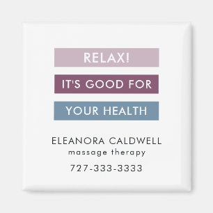 Íman Terapia de Massagem Listras Modernas Linha de Tag