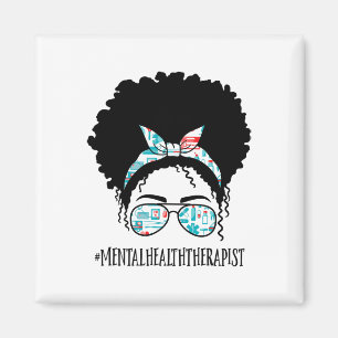 Íman Terapista de Saúde Negra Afro Mensageira Mulher Af