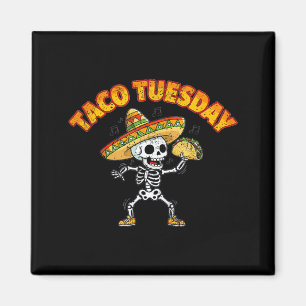 Íman Terça-feira de taco dançando esqueleto engraçado c