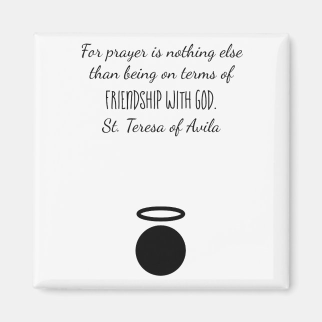 Íman Teresa de Avila Quote Magnet (Frente)