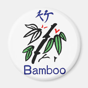Íman Terno de bambu de Mahjong, vermelho, azul, verde,