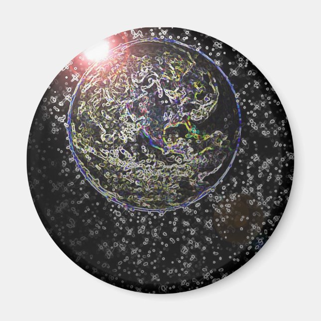 Íman terra brilhante (Frente)