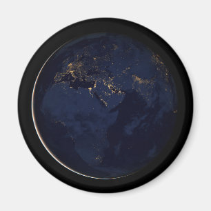 Íman Terra cheio com Luzes da Cidade