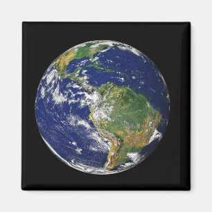 Íman Terra cheio mostrando a América do Sul