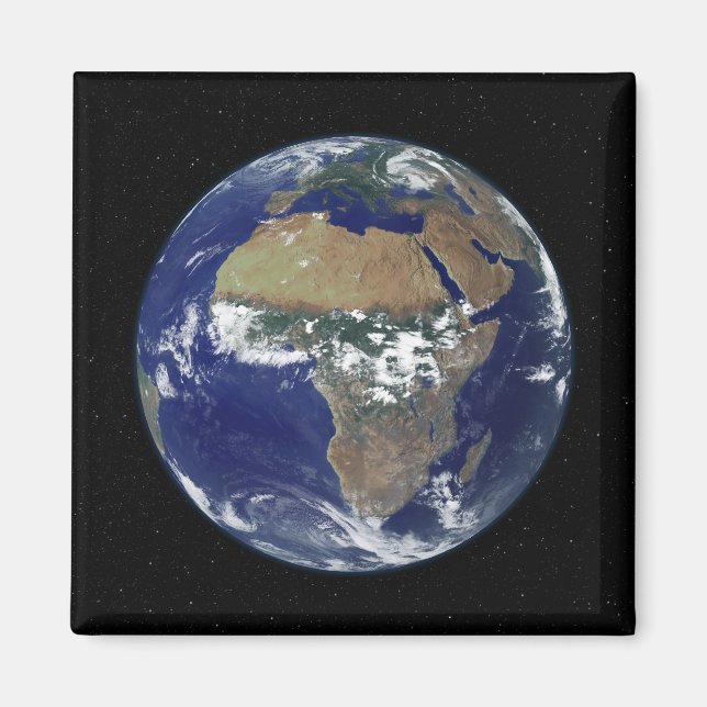 Íman Terra cheio mostrando África e Europa (Frente)