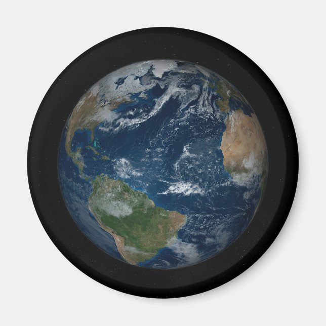 Íman Terra Com Nuvens E Gelo Marinho (Frente)