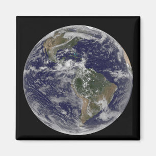 Íman Terra completa que mostra America do Norte e Amer