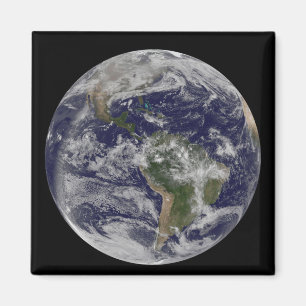 Íman Terra completa que mostra America do Norte e Amer