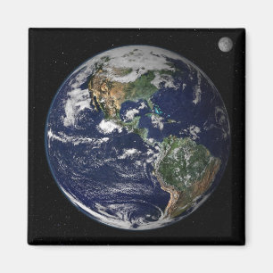 Íman Terra completa que mostra o norte e a Ámérica do