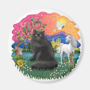 Íman Terra da Fantasia (ff) - Gato persa (preto)