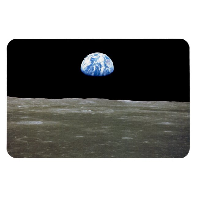 Íman Terra da Lua no Espaço Sideral: Earthrise (Horizontal)