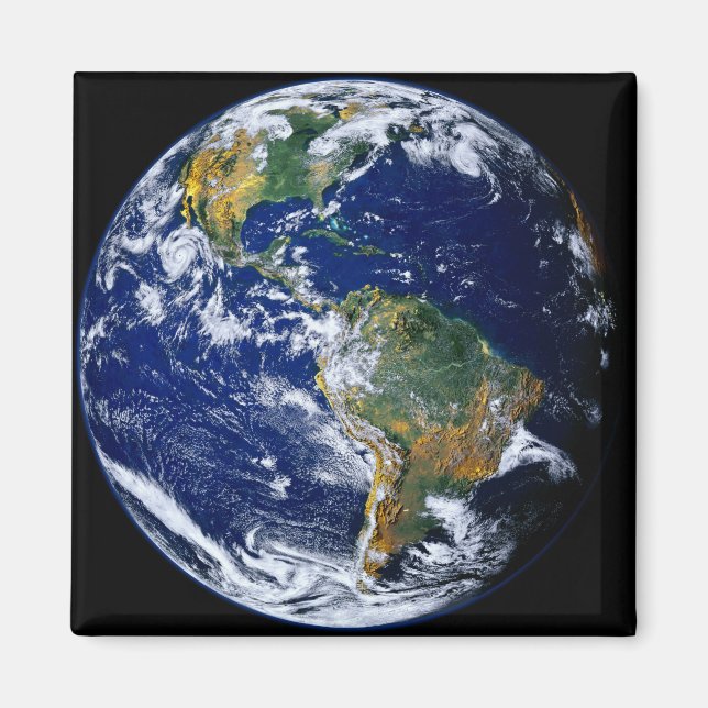 Íman Terra do cheio mostrando as Américas (Frente)