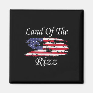 Íman Terra Do Rizz Divertido Patriótico Trump 4 De Julh