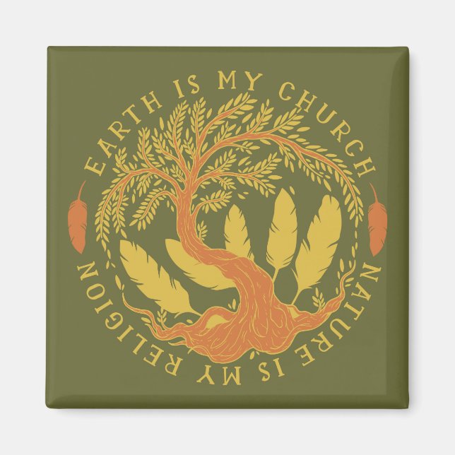 Íman Terra é Minha Igreja, Natureza é minha Religião (Frente)