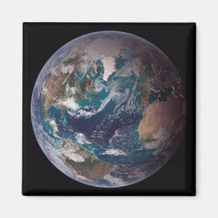 Íman Terra Marble Azul (Hemisfério Ocidental)