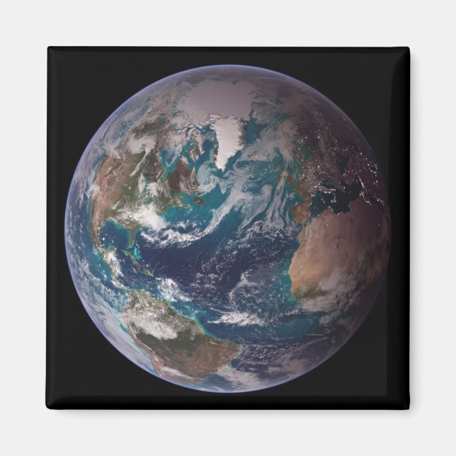 Íman Terra Marble Azul (Hemisfério Ocidental) (Frente)