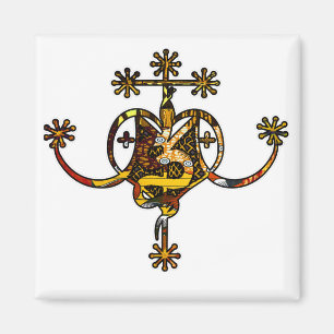 Íman Terra Marie Laveau Veve Sigil