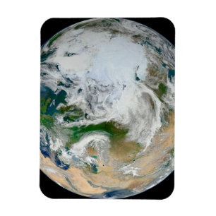 Íman Terra Mostrando O Ártico, A Europa E A Ásia.