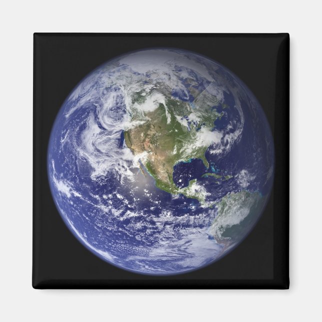 Íman Terra mostrando o hemisfério oeste (Frente)