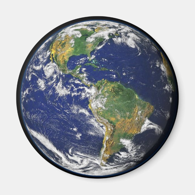 Íman Terra Nossos Mundiais Redondos (Frente)