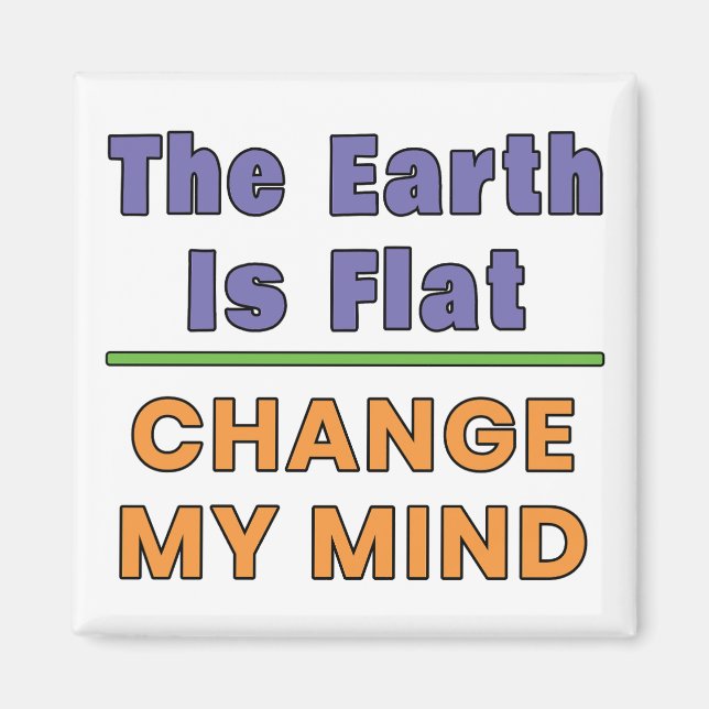 Íman Terra Plana (Frente)