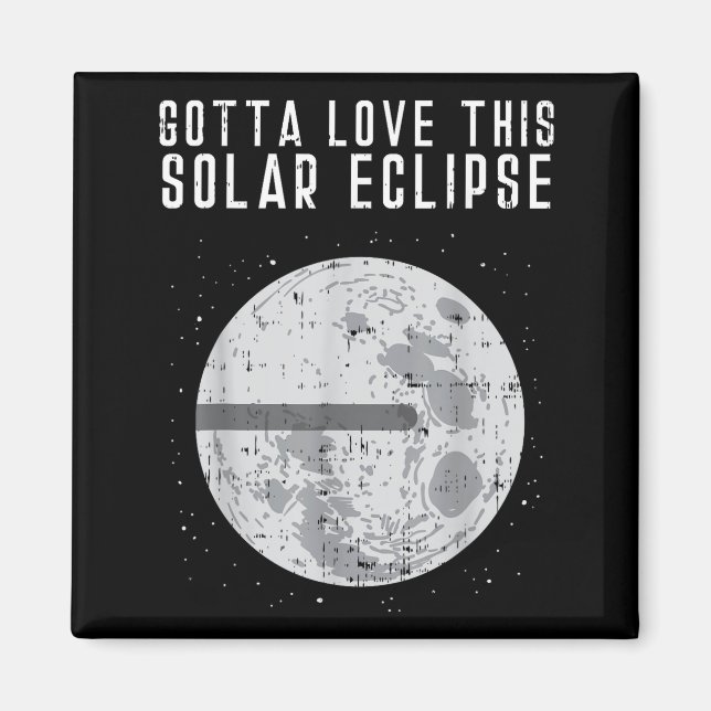 Íman Terra Plana Eclipse Solar Lua Engraçado Teoria da  (Frente)