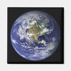 Íman Terra que mostra o hemisfério ocidental