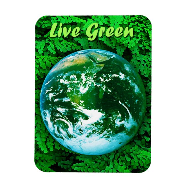 Íman Terra Verde - consciência ecológica (Vertical)