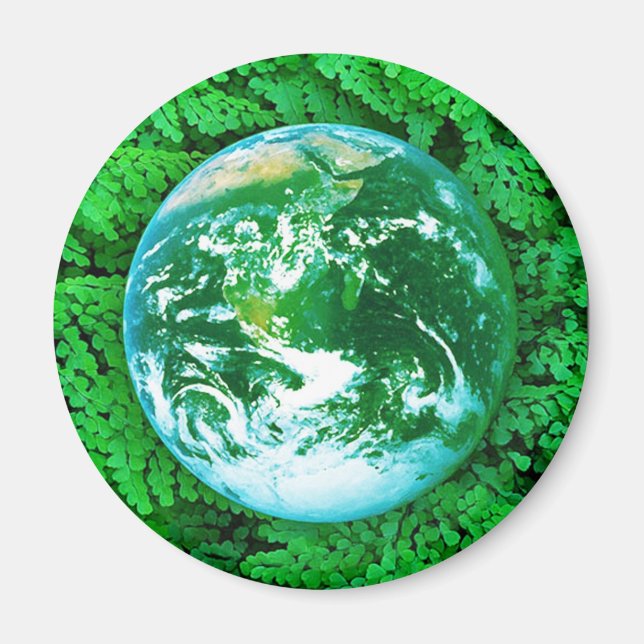 Íman Terra Verde - consciência ecológica (Frente)