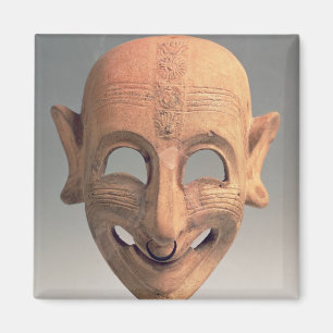 Íman Terracotta que sorri a máscara de San Sperate,