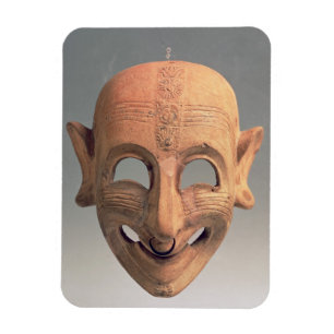 Íman Terracotta que sorri a máscara de San Sperate,