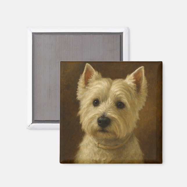 Íman Terrier Branco do West Highland (Front/Back)