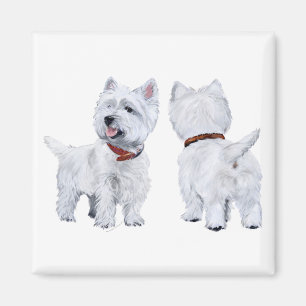 Íman Terrier Branco do West Highland