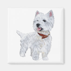 Íman Terrier Branco do West Highland