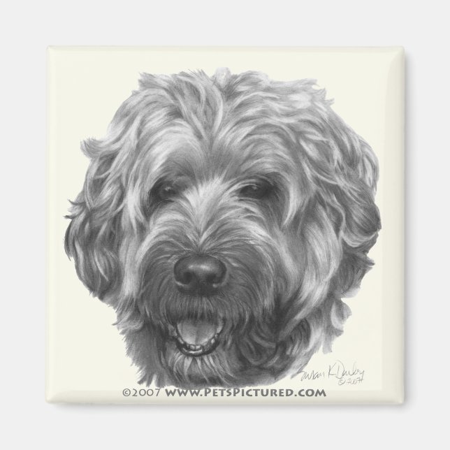 Íman Terrier com revestimento macio (Frente)
