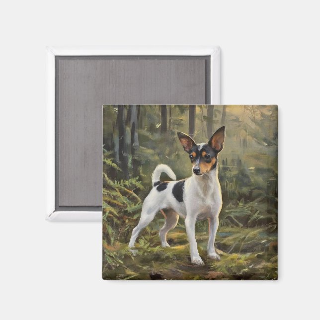 Íman Terrier Fox de Brinquedo (Front/Back)