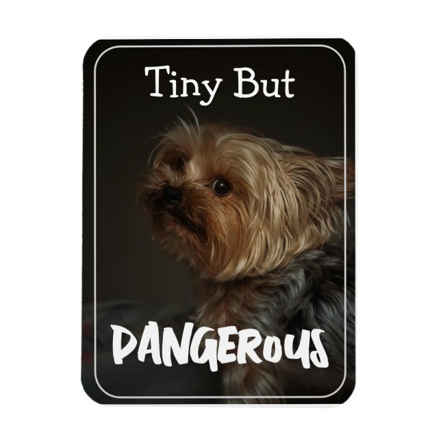 Íman Terrier Mãe de Cachorro Personalizada Fofa Pet (Vertical)