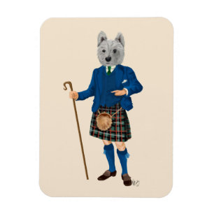 Íman Terrier, West Highland, em Kilt 2