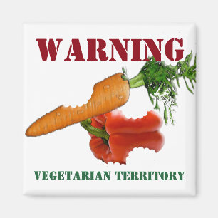Íman Território engraçado do vegetariano/Vegan
