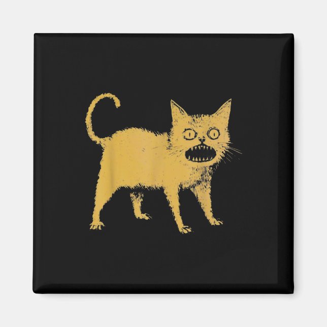 Íman Terrível Gato Japonês Engraçado (Frente)