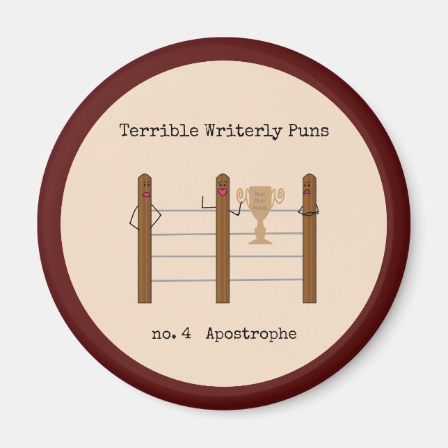 Íman Terrível Puns Escriteriosos (Frente)