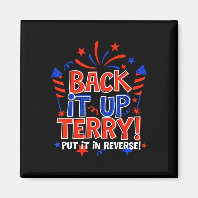 Íman Terry Colocou No Verso 4 De Julho Fir (Frente)