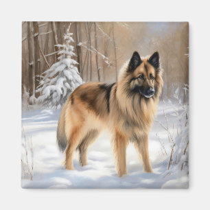 Íman Tervuren Belga Deixe Nevar Natal