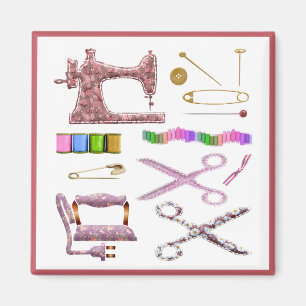 Íman Tesoura-De-Costura De Semente De Seamstresse