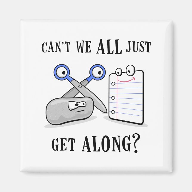 Íman Tesoura De Papel-Rock (Frente)